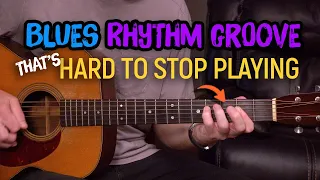 This Blues rhythm groove is hard to stop playing! Learn the strum pattern - Guitar Lesson ML152
