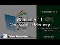 Computer 11 Non-volatile Memory Computer Science Lecture Sabaq pk