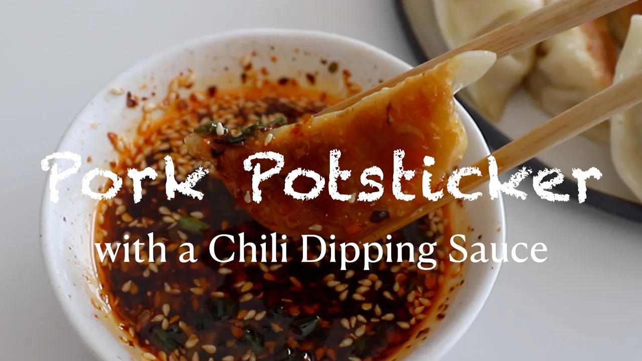 Pork Potsticker with a Chili Dipping Sauce