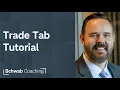 Lesson 3 of 8 Guide to the thinkorswim Platform Trade Tab Getting Started with thinkorswim