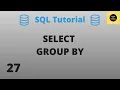 GROUPBY With SELECT Command - SQL Basics Tutorial