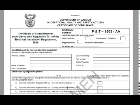 Download MP3 Electrical Certificate of Compliance Part 1