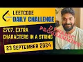 Dynamic Programming POTD 2707 Extra Characters in a String Daily Challenge 23 Sep 2024