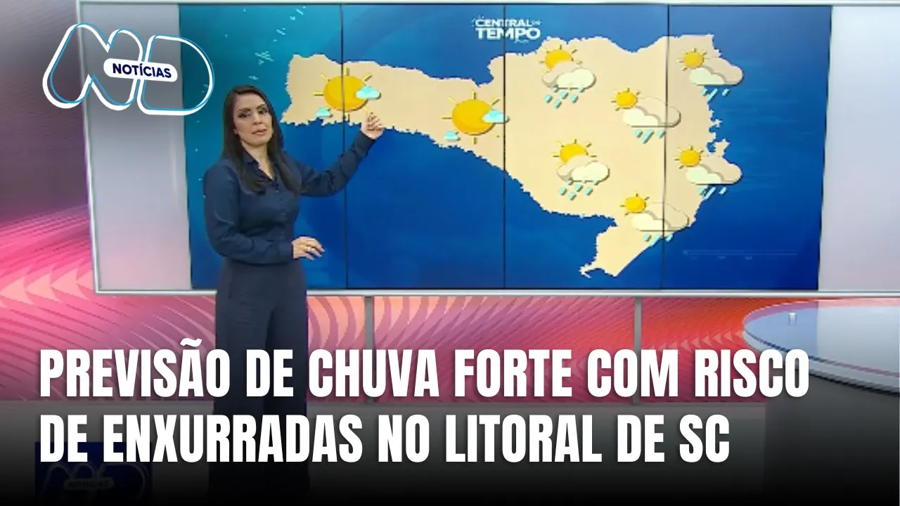Central do Tempo: chuva intensa e risco de alagamentos Grande Florianópolis