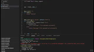 How to built a simple file upload api in flask