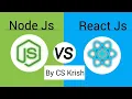 React js vs Node js What is difference between React js and Node js