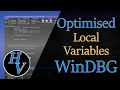 View local variables in a release mode optimised application using WinDBG