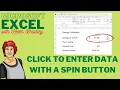 Excel - Click to Enter Data