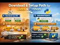 How to Download Java Python Compilers and Set Path Variable in Windows Hindi LeanWithExaminer