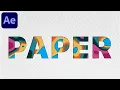 Paper Text Reveal Animation in After Effects - After Effects Tutorial No Plugins Required