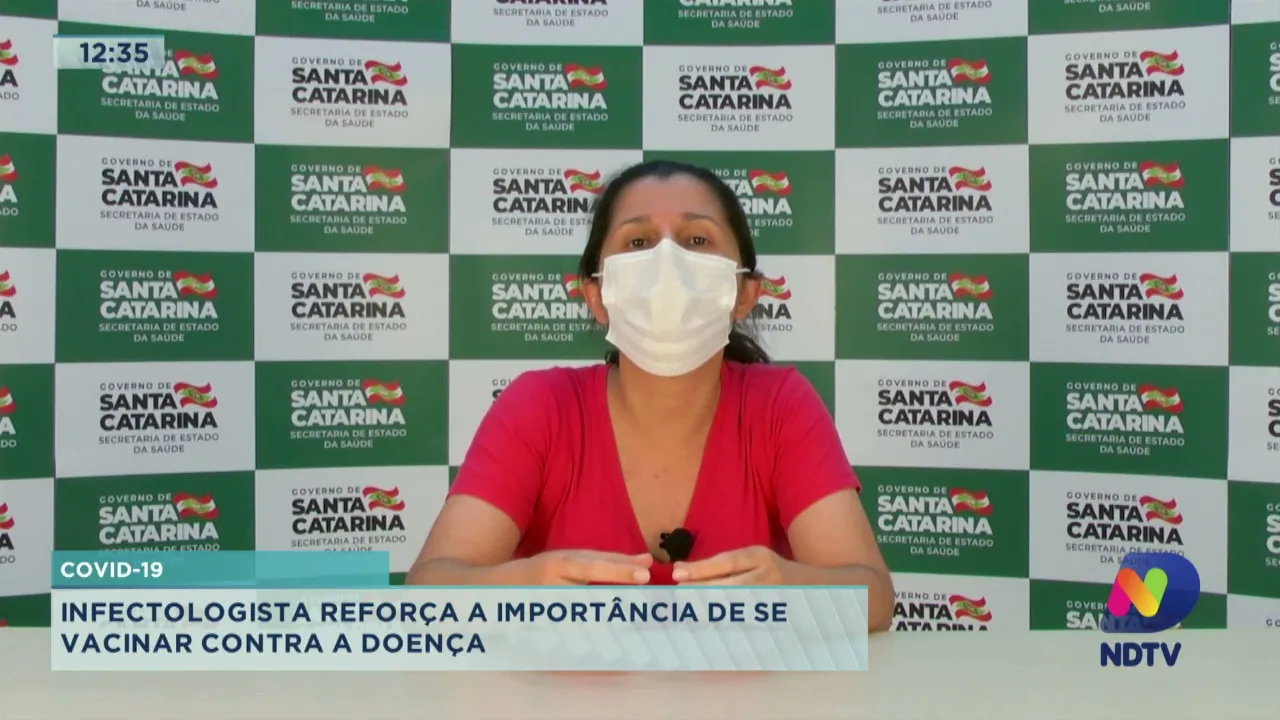 Infectologista reforça a importância de se vacinar contra a covid-19