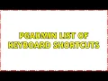 pgAdmin list of keyboard shortcuts 3 Solutions
