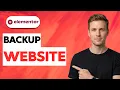 How to Backup an Elementor Website 2026 Full Guide