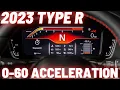 2023 Honda Civic Type R 0-100 km 0-60 mph R mode