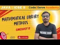 Mathematical Library Methods OneShot ICSE 9 2026 Ram Sir