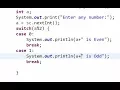 Java Programming Tutorial 17 Switch Statement in java Step by Step