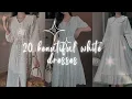 Lagu 20 Beautiful korean style  white dresses for girls |#subscribemychannel ♡