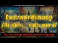 Extraordinary meaning with 5 examples