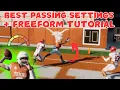 BEST Passing Settings Freeform Tutorial College Football 25