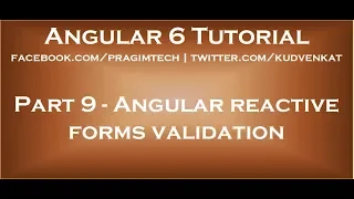Angular reactive forms validation
