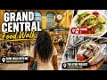 POV Walk in NYC Grand Central Dining Concourse Los Tacos No 1 The Gyro Project 4K
