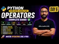 Python Tutorial LIVE Assignment vs Comparison Operators Day 6