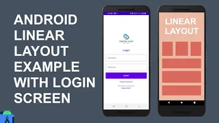 Linear Layout In Android Linear Layout Example In Android Studio Android Login Screen Example