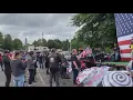 Protesters clash in NE Portland shots fired near demonstrators downtown