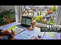 Download Lagu 8 HOUR STUDY WITH ME at Cozy Study Room |Background noise, 10-min break, No Music, Study with Merve