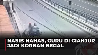 CCTV Detik-detik Guru Dibegal Kawanan Bersenpi