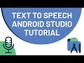 Text To Speech Android Studio - TTS Tutorial