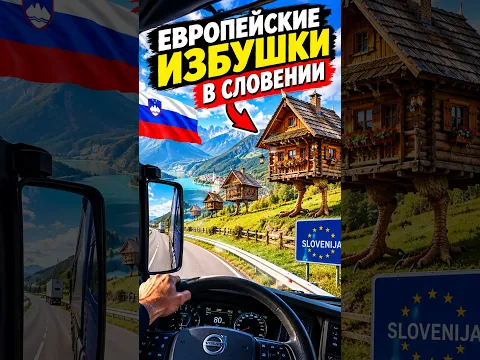 Европейские избушки в Словении #большегруз #дальнобой #грузовичок #trucker