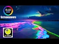 Neon Beach Screensaver - 10 Hours