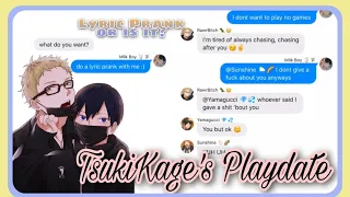 Download TsukiKage’s Playdate | Haikyuu Text Lyric Prank | Jealous Hinata and Yamaguchi 😙✨ MP3