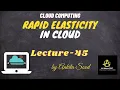 Rapid Elasticity in Cloud Cloud Computing Lec - 45 Ankita Sood
