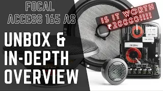 FOCAL ACCESS 165 AS UNBOX AND REVIEW AUTOCRAZE EVO BANGALORE