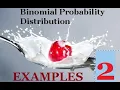 Binomial Probability Distribution Example 2 continued