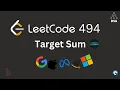 Leetcode 494 Target Sum Recursion Memoization Subset Sum Trick Java DP Handwritten