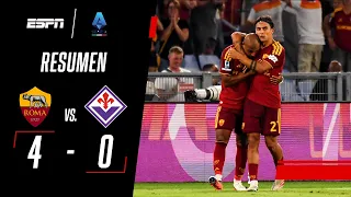 ¡3 ASISTENCIAS DE DYBALA EN LA PALIZA ANTE LA FIORE DE MASTANTUONO! | Roma 4-0 Fiorentina | RESUMEN