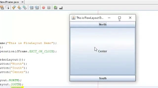 Swing Layouts - Border Layout