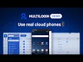 Manage cloud phones run mobile accounts in Multilogin