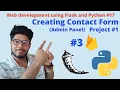 Creating Contact Form in Flask Project Web Development Using Flask and Python