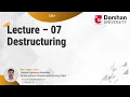 ES6 Part 07 - Destructuring
