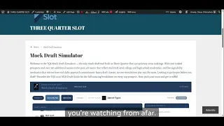 Mock Draft Simulator Debut Prospect Stock Watch TQS Podcast