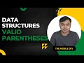 Valid Parentheses Stack Data Structures Android job preparation series