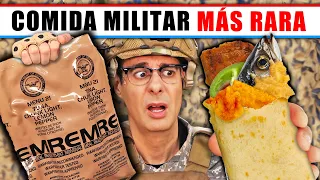 Probando LA COMIDA MILITAR MÁS RARA de ESTADOS UNIDOS | MRE Menu 21