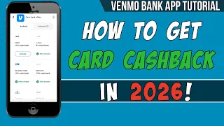 How To Activate Cash back Features On The Venmo Debit Card Venmo Tutorial