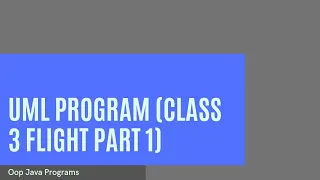 Uml Program Flight Ticket Program in OOP Java Class Flight Coding Tutorial Part 1