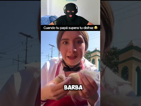 Le dio pena su disfraz hasta que vio a su papá 😂