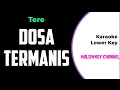 Lagu Tere Dosa Termanis Karaoke Lower Key Nada Rendah lirik dan chord